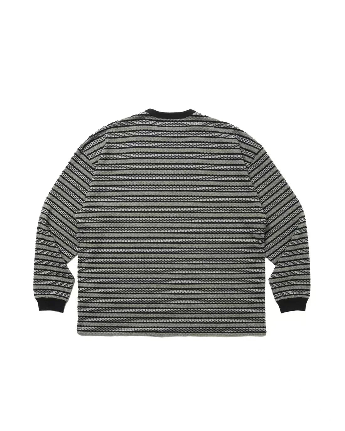 JACQUARD BORDER L/S Long - Sleeve Tee - HLY &amp; CHOCCICO