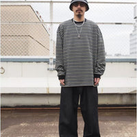 JACQUARD BORDER L/S Long-Sleeve Tee HLY & CHOCCICO