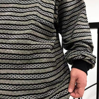 JACQUARD BORDER L/S Long-Sleeve Tee HLY & CHOCCICO