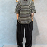 Jacquard Border Tee HLY & CHOCCICO