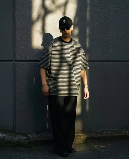 Jacquard Border Tee - HLY &amp; CHOCCICO