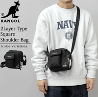 日本直送Kangol 2L Layer Type Square Shoulder Bag - HLY & CHOCCICO