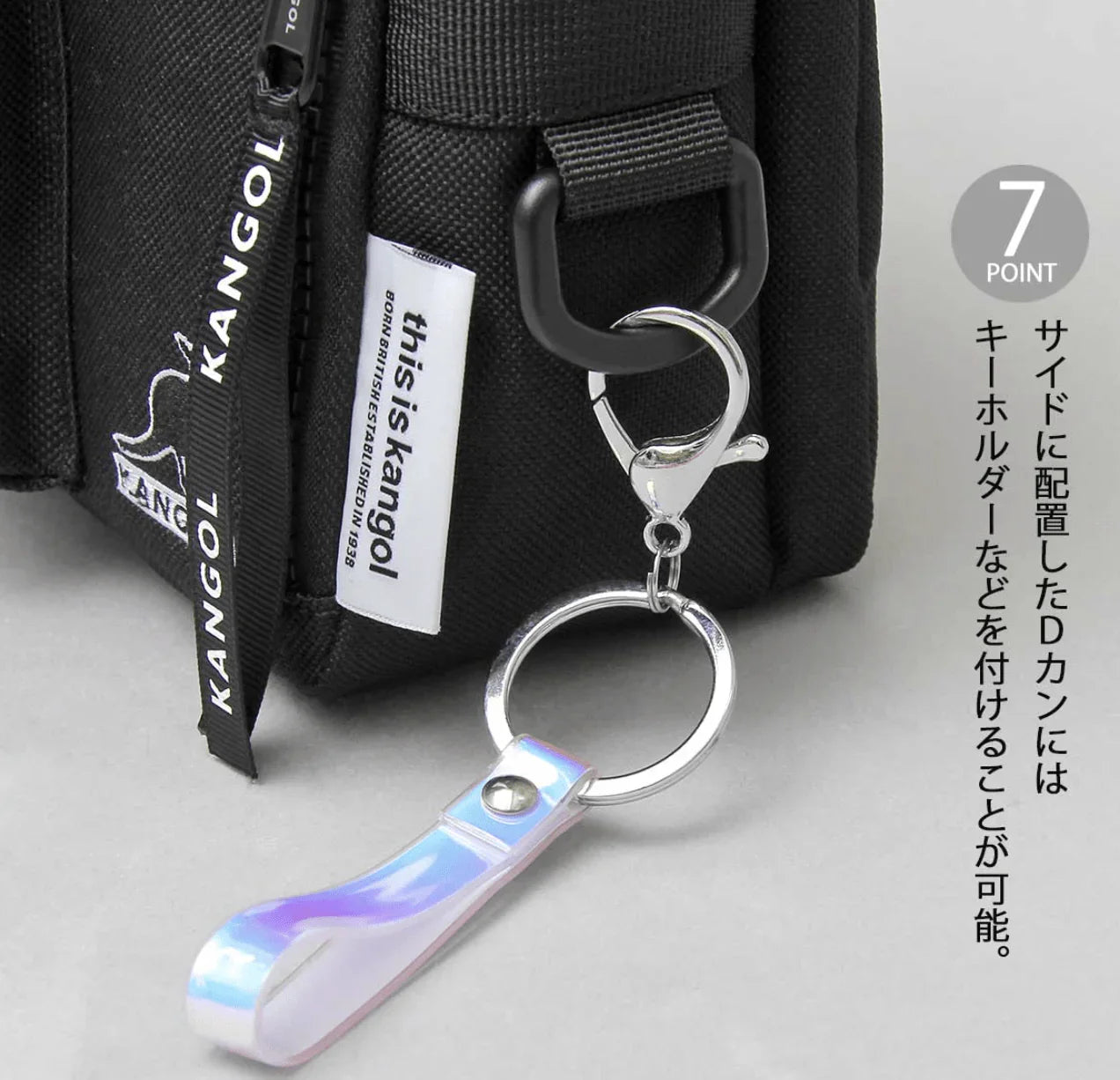 日本直送Kangol 2L Layer Type Square Shoulder Bag - HLY &amp; CHOCCICO