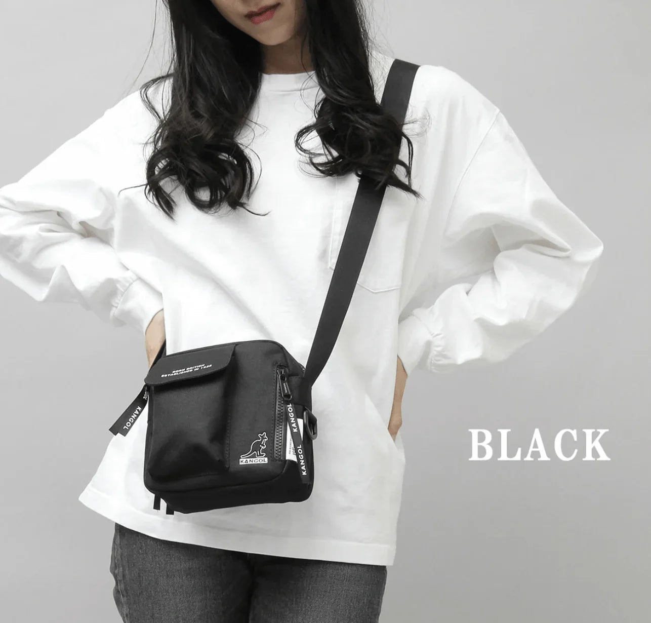 日本直送Kangol 2L Layer Type Square Shoulder Bag - HLY &amp; CHOCCICO