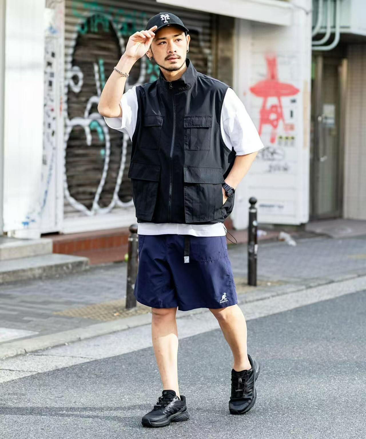 日本直送KANGOL Collaboration Cool Contact Amphibious Climbing Shorts - HLY & CHOCCICO