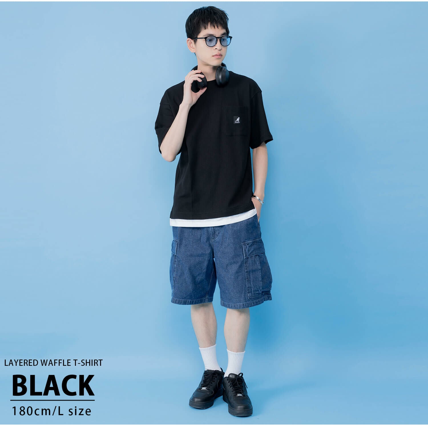 日本直送 Kangol Layered Waffle Tee - HLY & CHOCCICO