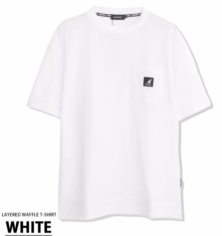 日本直送 Kangol Layered Waffle Tee - HLY & CHOCCICO