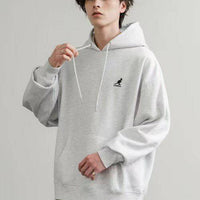 日本直送KANGOL 別注Oversized Brushed Back Logo Embroidered Pull Hoodie - HLY & CHOCCICO