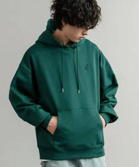 日本直送KANGOL 別注Oversized Brushed Back Logo Embroidered Pull Hoodie - HLY & CHOCCICO