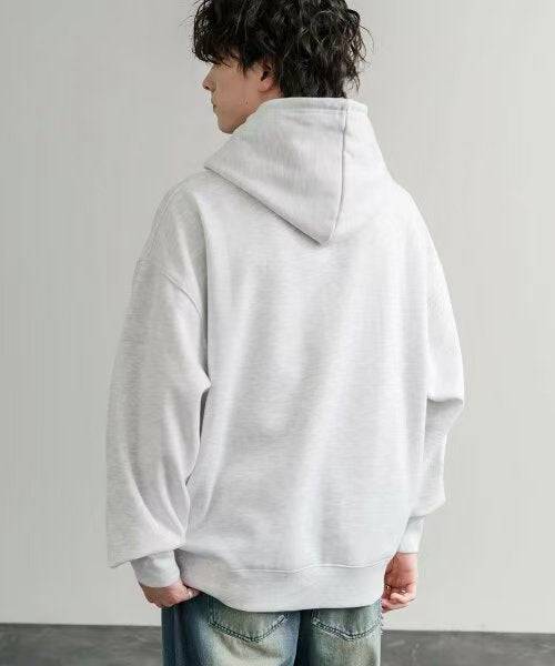 日本直送KANGOL 別注Oversized Brushed Back Logo Embroidered Pull Hoodie - HLY & CHOCCICO