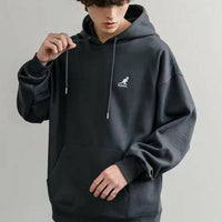 日本直送KANGOL 別注Oversized Brushed Back Logo Embroidered Pull Hoodie - HLY & CHOCCICO