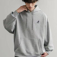 日本直送KANGOL 別注Oversized Brushed Back Logo Embroidered Pull Hoodie - HLY & CHOCCICO