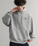 日本直送KANGOL 別注Oversized Brushed Back Logo Embroidered Pull Hoodie - HLY & CHOCCICO