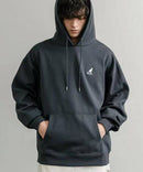 日本直送KANGOL 別注Oversized Brushed Back Logo Embroidered Pull Hoodie - HLY & CHOCCICO