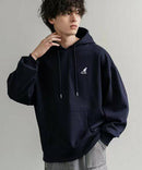 日本直送KANGOL 別注Oversized Brushed Back Logo Embroidered Pull Hoodie - HLY & CHOCCICO