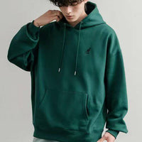 日本直送KANGOL 別注Oversized Brushed Back Logo Embroidered Pull Hoodie - HLY & CHOCCICO