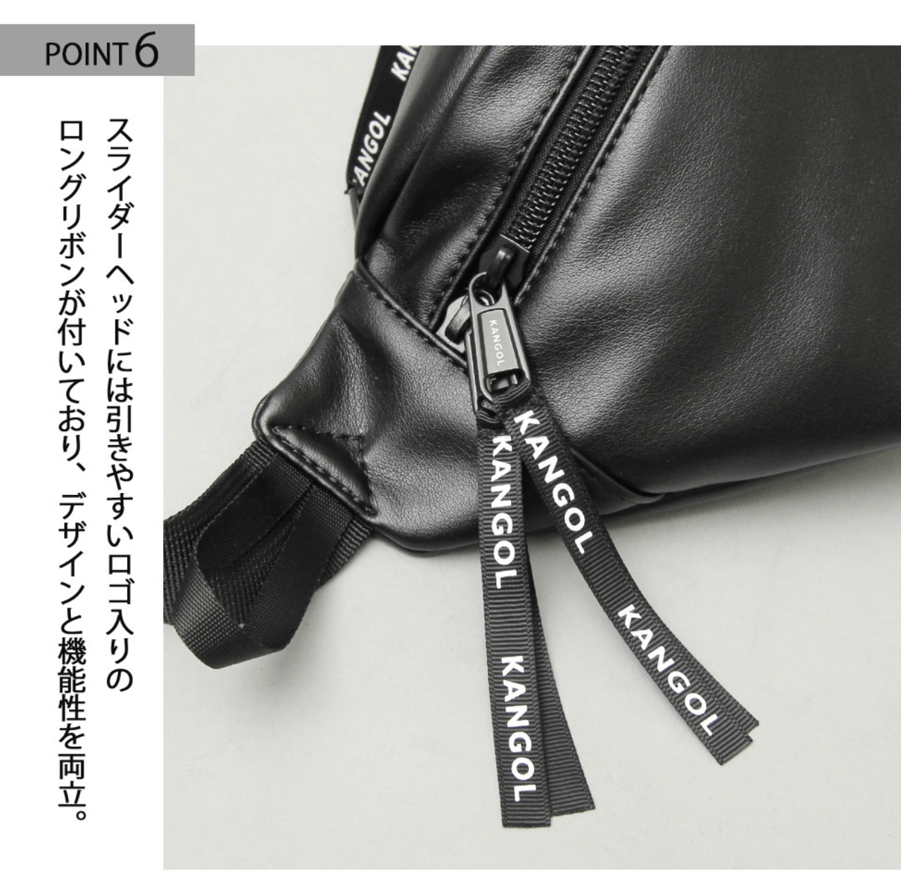 日本直送Kangol PU Leather Waist Bag - HLY & CHOCCICO