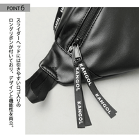 日本直送Kangol PU Leather Waist Bag - HLY & CHOCCICO