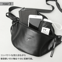 日本直送Kangol PU Leather Waist Bag - HLY & CHOCCICO
