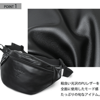 日本直送Kangol PU Leather Waist Bag - HLY & CHOCCICO