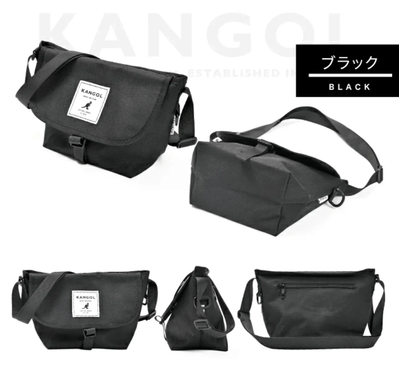 日本直送KANGOL Shoulder Bag 尼龍斜孭袋 ✨3色選擇✨ - HLY &amp; CHOCCICO