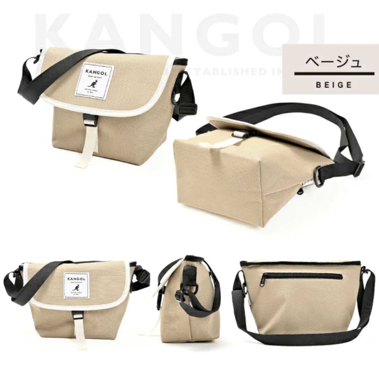 日本直送KANGOL Shoulder Bag 尼龍斜孭袋 ✨3色選擇✨ - HLY &amp; CHOCCICO