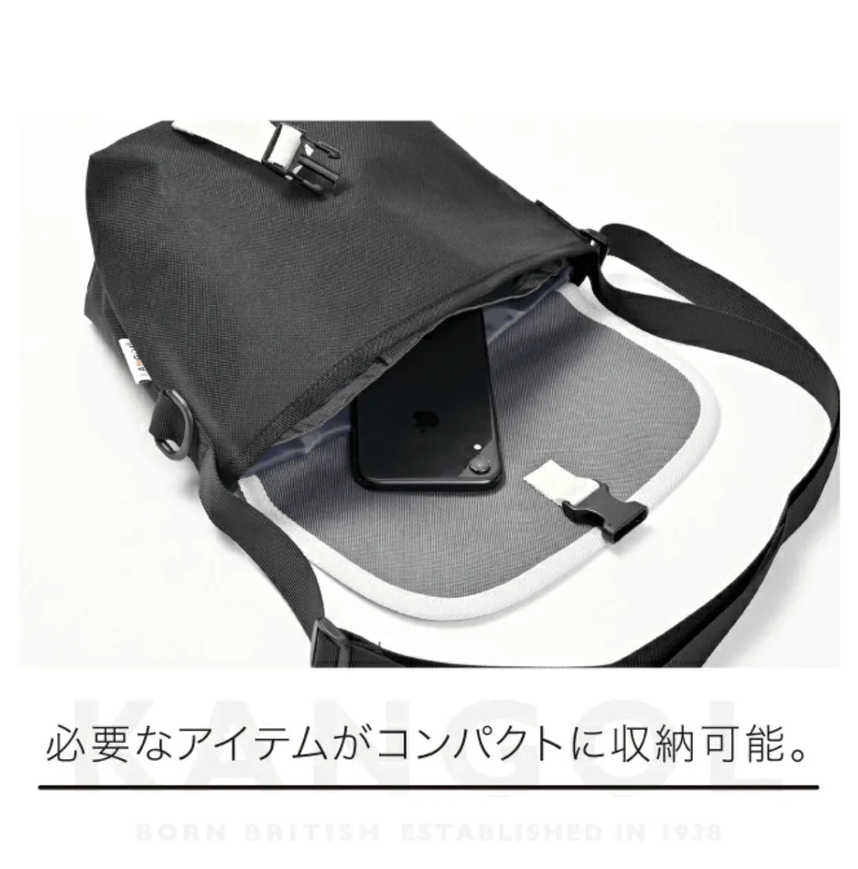 日本直送KANGOL Shoulder Bag 尼龍斜孭袋 ✨3色選擇✨ - HLY &amp; CHOCCICO