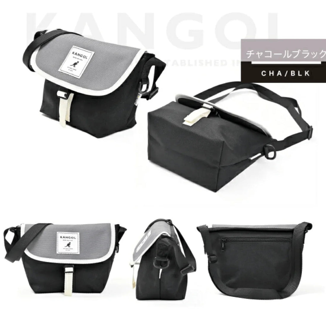 日本直送KANGOL Shoulder Bag 尼龍斜孭袋 ✨3色選擇✨ - HLY &amp; CHOCCICO
