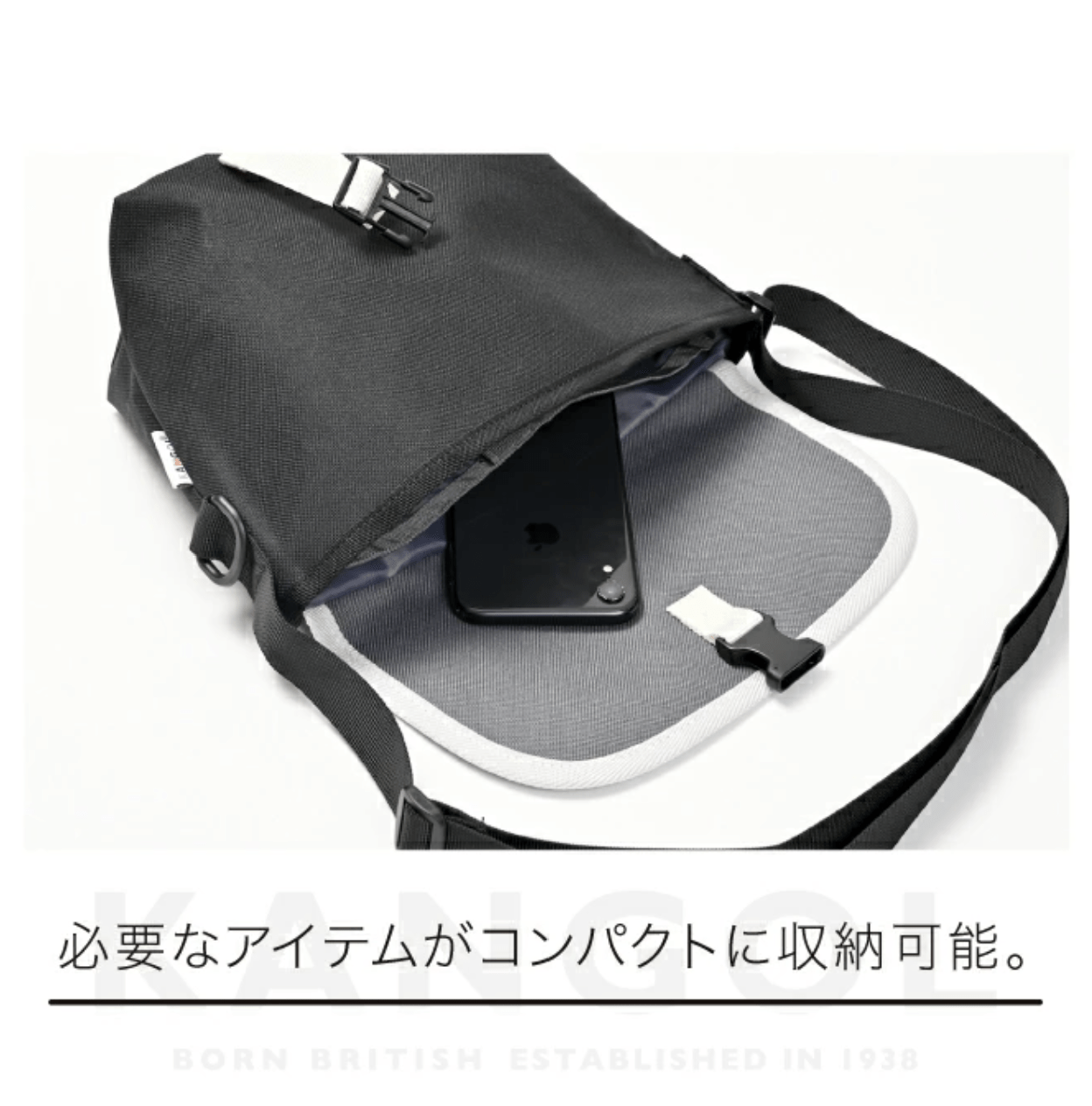 日本直送KANGOL Shoulder Bag 尼龍斜孭袋 ✨3色選擇✨ - HLY & CHOCCICO