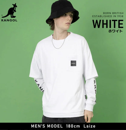 日本直送Kangol with Pockets Long Sleeve T-Shirt - HLY &amp; CHOCCICO