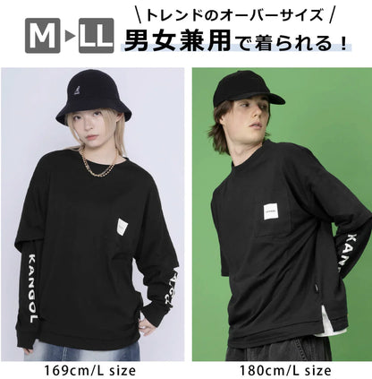 日本直送Kangol with Pockets Long Sleeve T-Shirt - HLY &amp; CHOCCICO