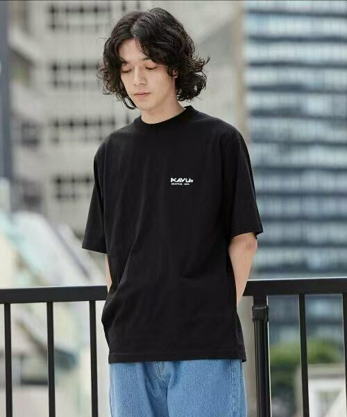 日本直送KAVU USA logo Tee - HLY & CHOCCICO