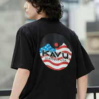 日本直送KAVU USA logo Tee - HLY & CHOCCICO