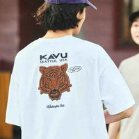 日本直送KAVU×FREAK'S STORE Animal Back Print Crew Neck Tee