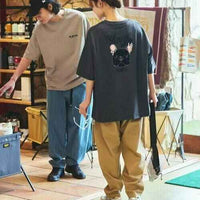 日本直送KAVU×FREAK'S STORE Animal Back Print Crew Neck Tee