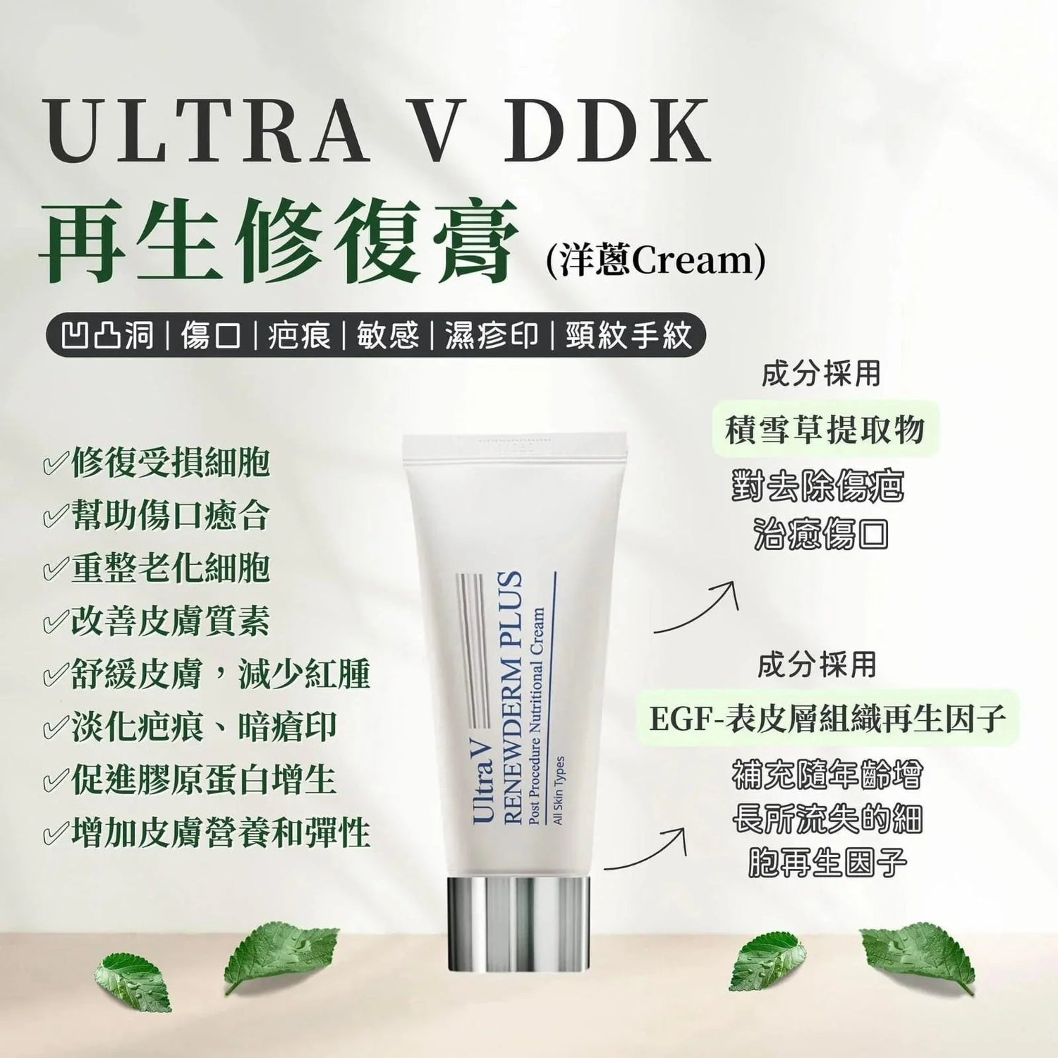 升級版新版 Korea DDK Ultra V Renewderm Plus 50ml【洋蔥Cream 】 - HLY &amp; CHOCCICO