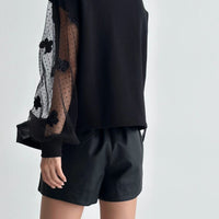 韓國直送Layered Lace Detail Sweater - HLY & CHOCCICO