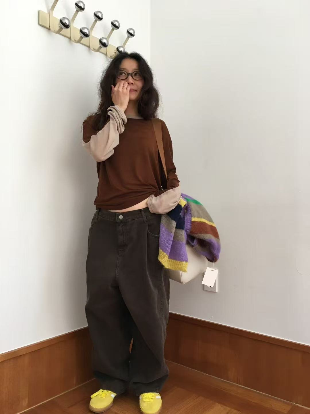 韓國直送Layered Open-Front T-Shirt HLY & CHOCCICO