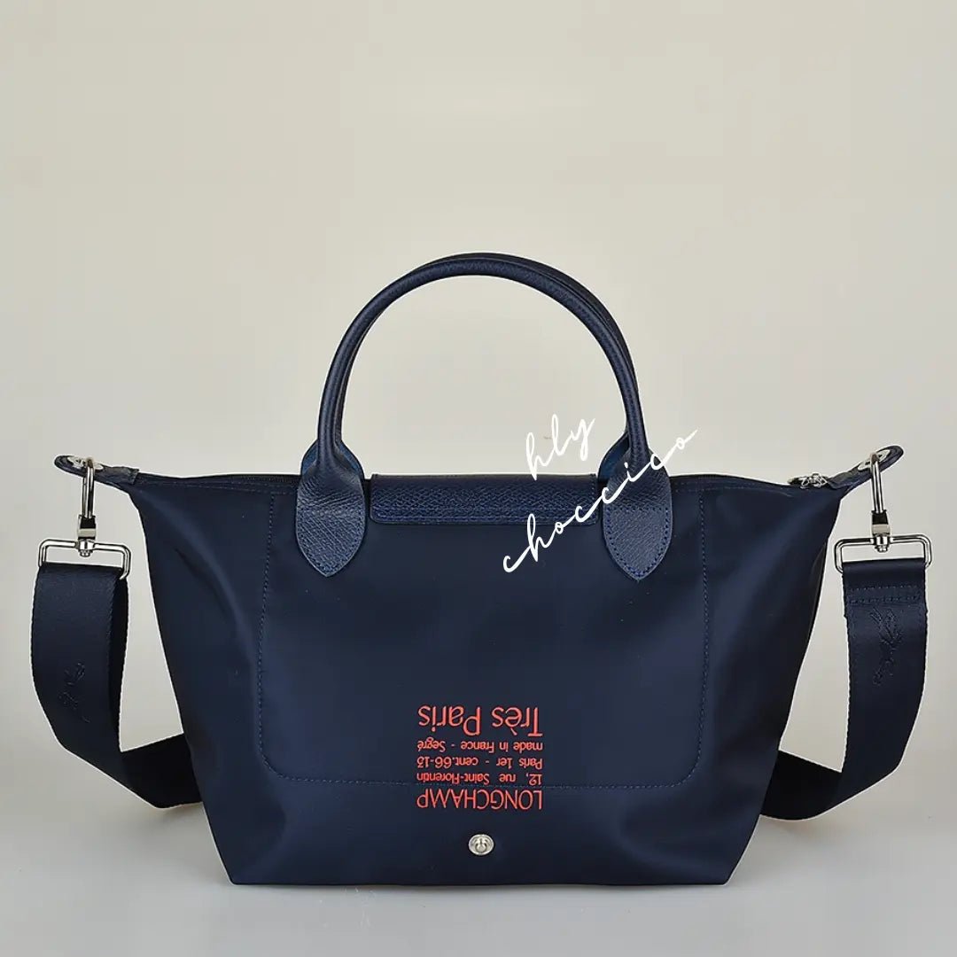 LE PLIAGE 特別版✨ 法國國旗三色LOGO餃子袋 |海軍藍| (S/M) HLY & CHOCCICO