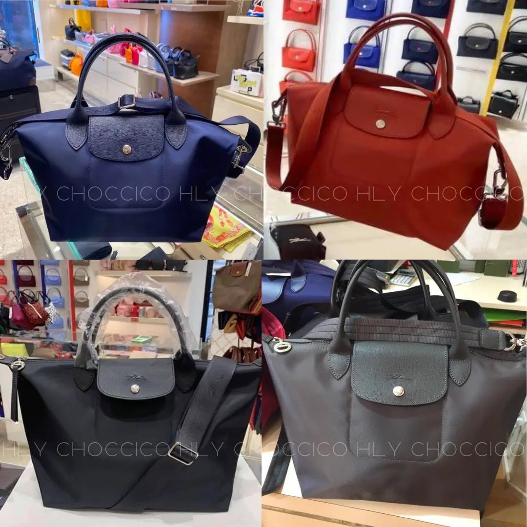 Le Pliage Néo Top Handle Bag 餃子包 [厚身款] ✨5款尺寸選擇✨ **深灰缺貨** - HLY & CHOCCICO