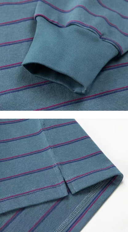 L.L Bean Union Long Sleeve Stripe Tee - HLY &amp; CHOCCICO