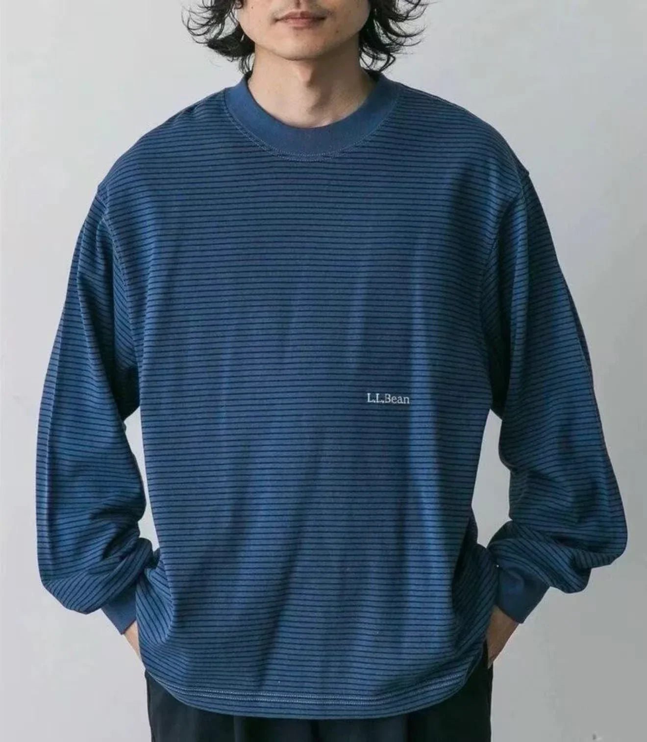 L.L Bean Union Long Sleeve Stripe Tee - HLY &amp; CHOCCICO