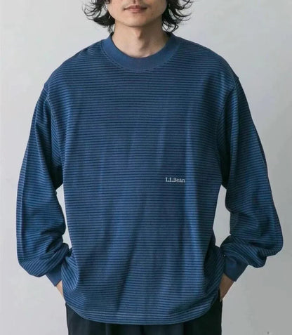 L.L Bean Union Long Sleeve Stripe Tee - HLY &amp; CHOCCICO