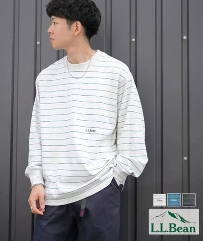 L.L Bean Union Long Sleeve Stripe Tee - HLY &amp; CHOCCICO
