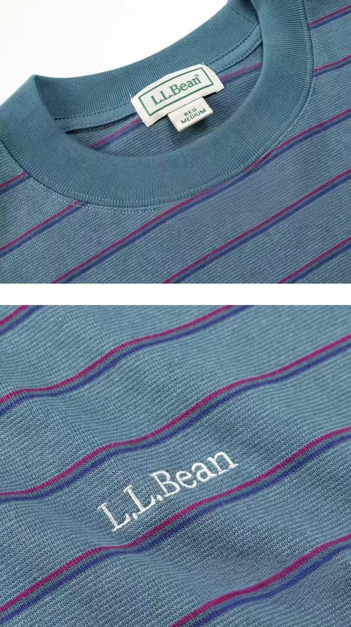 L.L Bean Union Long Sleeve Stripe Tee - HLY &amp; CHOCCICO