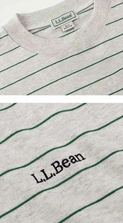 L.L Bean Union Long Sleeve Stripe Tee - HLY &amp; CHOCCICO