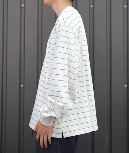 L.L Bean Union Long Sleeve Stripe Tee - HLY &amp; CHOCCICO