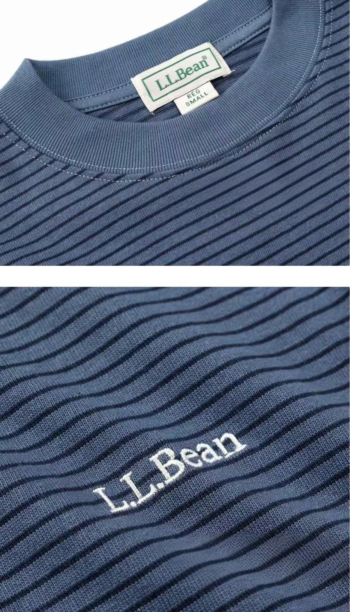 L.L Bean Union Long Sleeve Stripe Tee - HLY &amp; CHOCCICO
