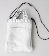 日本直送 Logo Embroidery Geometric Pattern Quilted 2way Shoulder Bag - HLY & CHOCCICO