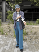 日本直送 Logo Embroidery Geometric Pattern Quilted 2way Shoulder Bag - HLY & CHOCCICO